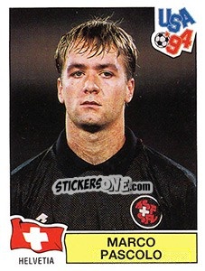Sticker Marco Pascolo - FIFA World Cup USA 1994. Dutch version n. 16 - Panini