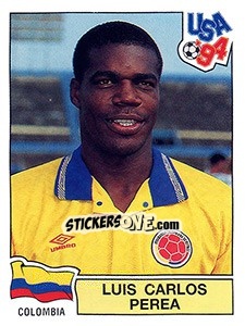 Sticker Luis Carlos Perea - FIFA World Cup USA 1994. Dutch version n. 37 - Panini