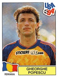 Sticker Gheorghe Posescu - FIFA World Cup USA 1994. Dutch version - Panini