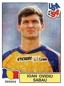 Sticker Ioan Ovidiu Sabau - FIFA World Cup USA 1994. Dutch version n. 63 - Panini