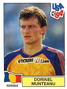 Sticker Dorinel Munteanu - FIFA World Cup USA 1994. Dutch version - Panini