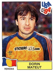Sticker Dorin Mateut - FIFA World Cup USA 1994. Dutch version n. 65 - Panini