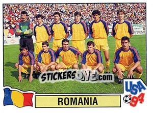 Sticker Team Romania - FIFA World Cup USA 1994. Dutch version - Panini