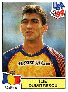 Sticker Ilie Dumitrescu - FIFA World Cup USA 1994. Dutch version - Panini