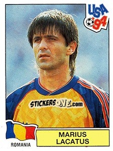 Sticker Marius Lacatus - FIFA World Cup USA 1994. Dutch version n. 71 - Panini