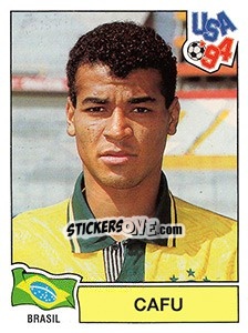 Sticker Cafu - FIFA World Cup USA 1994. Dutch version n. 75 - Panini