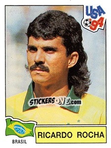 Sticker Ricardo Rocha - FIFA World Cup USA 1994. Dutch version n. 76 - Panini