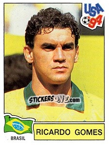 Sticker Ricardo Gomes - FIFA World Cup USA 1994. Dutch version n. 78 - Panini