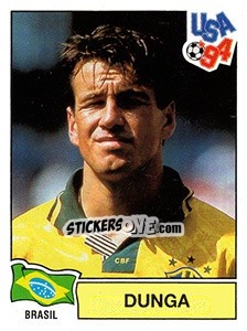 Sticker Dunga - FIFA World Cup USA 1994. Dutch version n. 81 - Panini