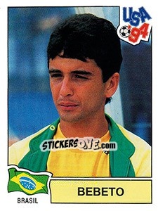 Cromo Bebeto - FIFA World Cup USA 1994. Dutch version - Panini