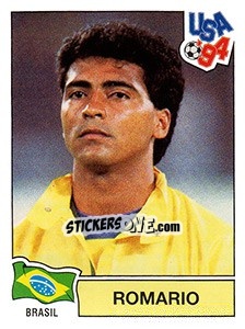 Sticker Romario - FIFA World Cup USA 1994. Dutch version n. 88 - Panini