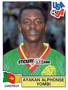 Cromo Ayakan Alphonse Yombi - FIFA World Cup USA 1994. Dutch version - Panini