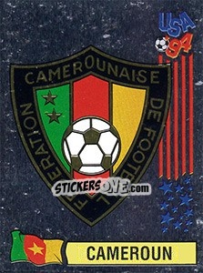 Cromo Emblem Cameroun - FIFA World Cup USA 1994. Dutch version - Panini