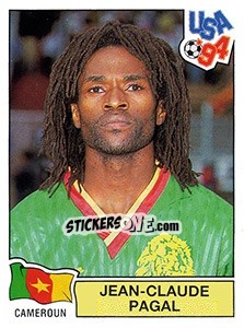 Sticker Jean-Claude Pagal - FIFA World Cup USA 1994. Dutch version n. 100 - Panini