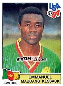 Cromo Emmanuel Maboang Kessack - FIFA World Cup USA 1994. Dutch version - Panini