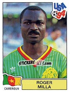 Sticker Roger Milla - FIFA World Cup USA 1994. Dutch version n. 106 - Panini