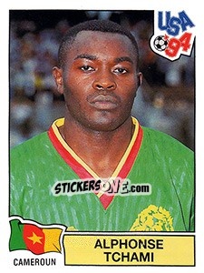 Sticker Alphonse Tchami - FIFA World Cup USA 1994. Dutch version n. 109 - Panini