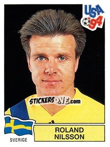 Sticker Roland Nilsson - FIFA World Cup USA 1994. Dutch version - Panini