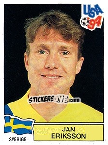 Sticker Jan Eriksson - FIFA World Cup USA 1994. Dutch version - Panini