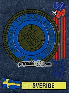 Figurina Emblem Sverige - FIFA World Cup USA 1994. Dutch version - Panini