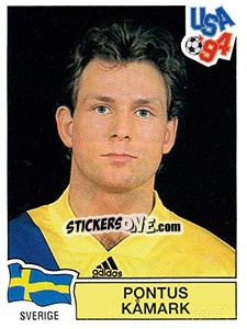 Cromo Pontus Kamark - FIFA World Cup USA 1994. Dutch version - Panini