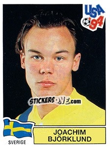 Sticker Joachim Bjorklund - FIFA World Cup USA 1994. Dutch version n. 118 - Panini