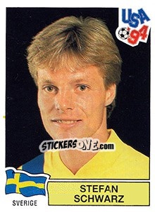 Sticker Stefan Schwarz - FIFA World Cup USA 1994. Dutch version - Panini