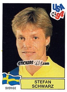 Cromo Stefan Schwarz - FIFA World Cup USA 1994. Dutch version - Panini