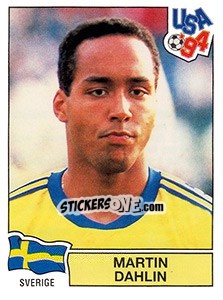 Sticker Martin Dahlin - FIFA World Cup USA 1994. Dutch version - Panini