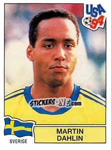 Sticker Martin Dahlin - FIFA World Cup USA 1994. Dutch version n. 127 - Panini