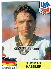 Sticker Thomas Hassler - FIFA World Cup USA 1994. Dutch version - Panini