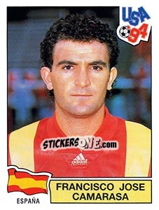 Sticker Francisco Jose Camarasa - FIFA World Cup USA 1994. Dutch version n. 151 - Panini