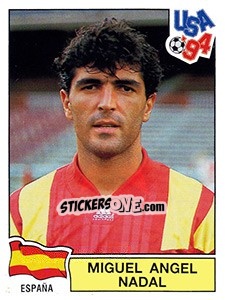 Sticker Miguel Angel Nadal - FIFA World Cup USA 1994. Dutch version n. 155 - Panini
