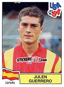 Sticker Julen Guerrero - FIFA World Cup USA 1994. Dutch version - Panini