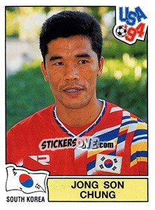 Sticker Jong Son Chung - FIFA World Cup USA 1994. Dutch version - Panini