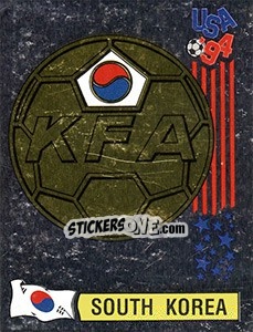 Sticker Emblem South Korea - FIFA World Cup USA 1994. Dutch version n. 170 - Panini