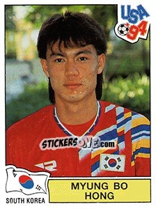 Cromo Myung Bo Hong - FIFA World Cup USA 1994. Dutch version - Panini