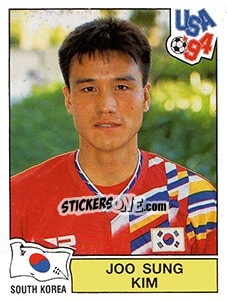 Cromo Joo Sung Kim - FIFA World Cup USA 1994. Dutch version - Panini