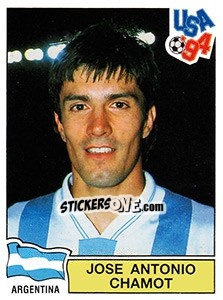 Sticker Jose Antonio Chamot - FIFA World Cup USA 1994. Dutch version n. 206 - Panini