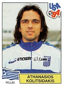 Sticker Athanasios Kolitsidakis - FIFA World Cup USA 1994. Dutch version n. 231 - Panini