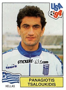 Sticker Panagiotis Tsaloukidis - FIFA World Cup USA 1994. Dutch version - Panini