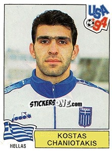 Cromo Kostas Chaniotakis - FIFA World Cup USA 1994. Dutch version - Panini