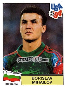 Sticker Borislav Mihailov - FIFA World Cup USA 1994. Dutch version - Panini