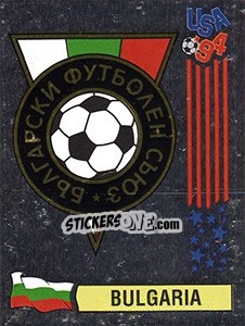 Sticker Emblem Bulgaria - FIFA World Cup USA 1994. Dutch version - Panini