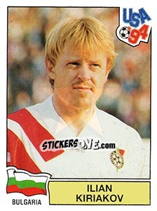 Sticker Ilian Kiriakov - FIFA World Cup USA 1994. Dutch version n. 249 - Panini