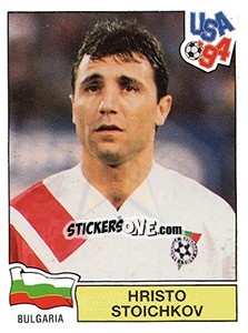 Sticker Hristo Stoichkov - FIFA World Cup USA 1994. Dutch version n. 255 - Panini
