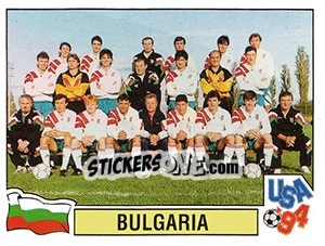 Cromo Team Bulgaria - FIFA World Cup USA 1994. Dutch version - Panini