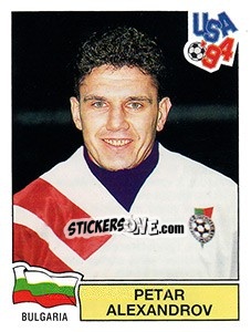 Sticker Petar Alexandrov - FIFA World Cup USA 1994. Dutch version n. 258 - Panini