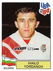 Sticker Ivailo Yordanov - FIFA World Cup USA 1994. Dutch version n. 260 - Panini