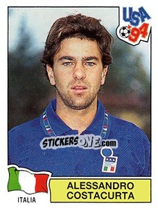 Sticker Alessandro Costacurta - FIFA World Cup USA 1994. Dutch version - Panini